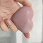 Natural Opal Wholesale Hand Made Natural Pink Opal Heart Stone Healing Crystal Stone Heart
