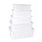 Food Storage Wholesale Pp Plastic Food Freezer Container Covered Food Storage Box