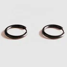 Earrings Metal Fashion Wholesale Stainless Steel Earrings Allergy-proof Metal Hoop Earrings Jewelry