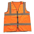 Hi Vis Work High Visible Patch With Pocket Security Guard Reflective Striping Protective Vest Construction Reflective