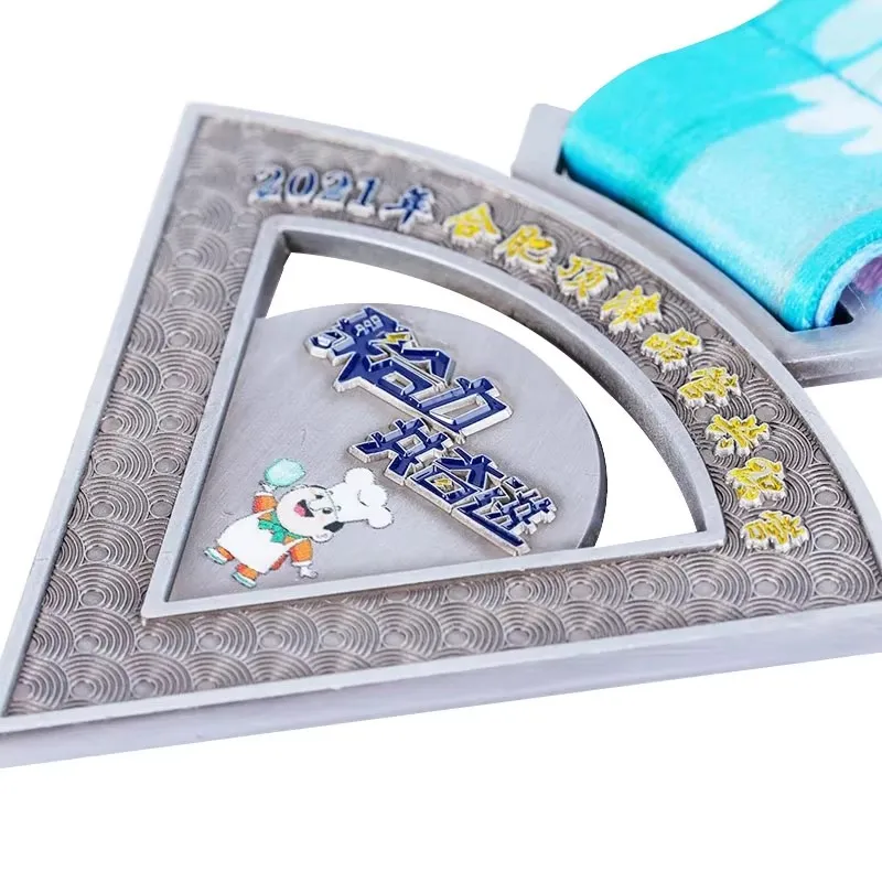 Cheap Design Your Own Blank Zinc Alloy 3D Medals Award Marathon Running Metal Sport Medal factory