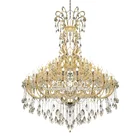 ZENGOVL Manufacturer Custom Factory Extra Big Banquet Gold K9 Maria Theresa Candle Crystal Chandelier Luxury