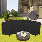 Factory Customized Curved Sofa Cover Waterproof Black Wear-resistant Furniture Cover Fashion Popular Dust Cover