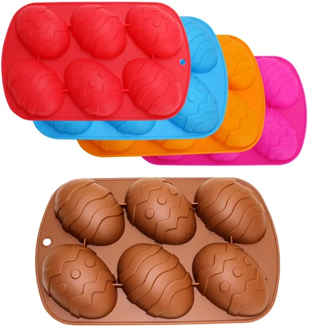 Details about   Rectangle 6 Hole Dinosaur Silicone Egg Mold for Cake Chocolate Mold Baking 