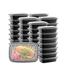 Plastic Box Plastic LOKYO Wholesale Microwable Reusable Lunch Bento Plastic Food Storage Disposable Meal Prep Food Box