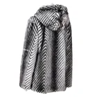 V-pattern Coat V-pattern With Clipping And Carving Hooded Short Jacket Fur Coat Winter Women Clothing