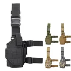 Pistol Holder Holster Adjustable Military Army Hook Pistol Pouch Holder Tactical Leg Holster For Right Drop Leg