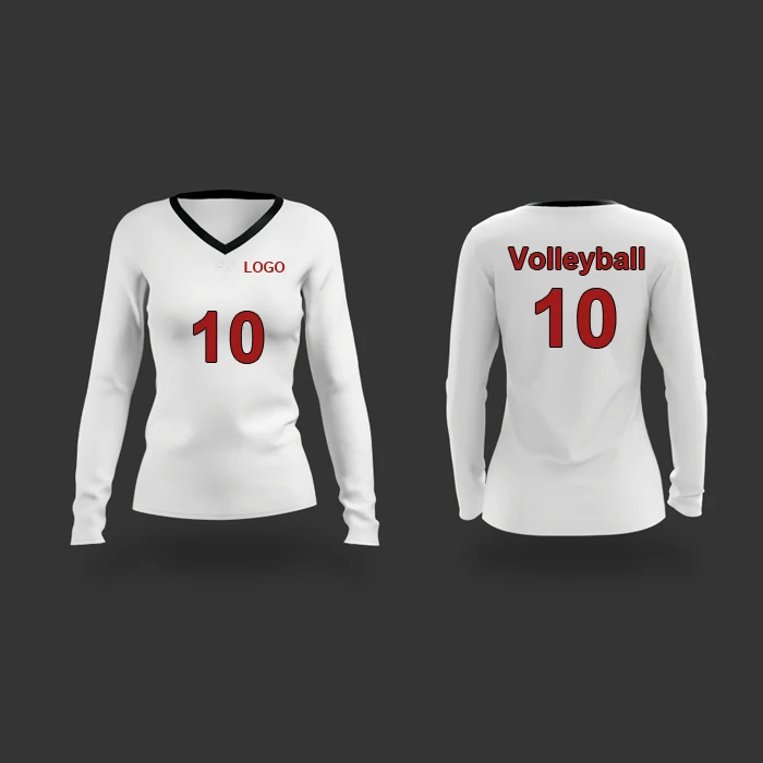 product a311 custom team volleyball jersey new sublimated long sleeves womens uniform optimal volleyball wear-9