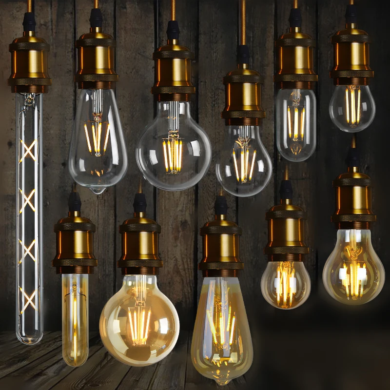 gewicht commentaar Honger Decorative Lamps 2w 4w 6w 8w Vintage Led Filament Bulb A60 St64 St58 G80  G95 G125 C35 G45 T30 T45 E26 E27 Edison Led Light Bulbs - Buy Light Bulbs, Led Light Bulbs,Edison