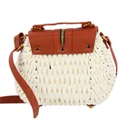Handbags 2020 Fashion Custom Crossbody Bag Natural Woven Round Rattan Handbags Rattan Woman Bag