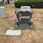Memorial Tombstone Design Heart-shaped Stele Carving Memorial Headstone American Style Tombstone