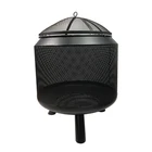 Yuelong Bbq Brazier Glass Iron Propane Globe Fire Pit Outdoor Ring Table Ball Burner And Pan Kit Sphere Portable