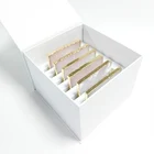 Quartz Crystal Crystal Hot Selling Romance Rose Quartz Coaster Natural Crystal Golden Edge Square Rose Quartz Coaster