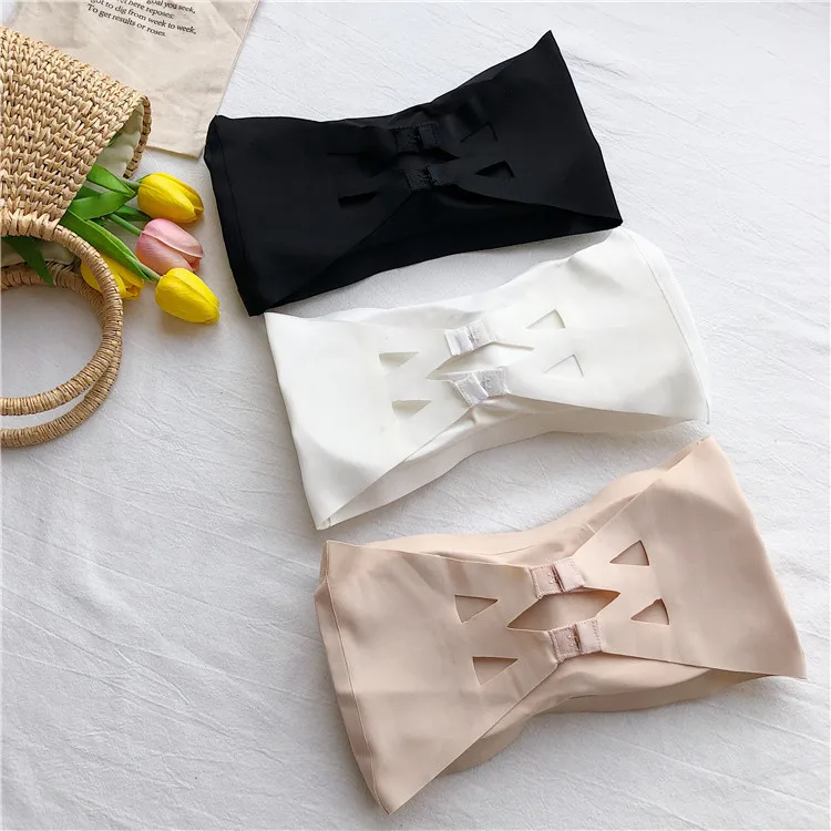 New arrival women underwear strapless tube top seamless breast-wrapped anti-exposure invisible breasted underwear