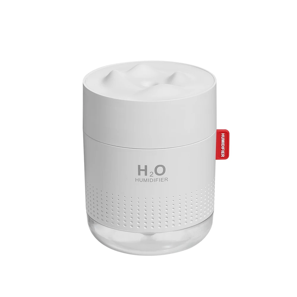 OEM/ODM Manufacture Wholesale New Arrival Snow Mountain USB Desktop Air Mini H20 Humidifier 500mL with Night Light