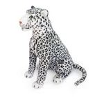 Animal Customized Sizes Realistic Lifelike Plush Stuffed Wild Animal Toy Sitting Tiger Leopard Cheetah 70-76cm