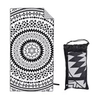 Quick Dry Towel With Customer Logo Custom Sand Free Quick Dry Microfiber Beach Towel With Pocket Wholesale