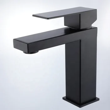 Single handle SUS 304 cUPC Lead Free North America Black  Stainless Steel Basin Faucet For Bathroom