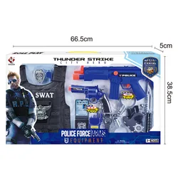 Children Festival Role Play Policeman Police Set Uniform Dress Up Play Pretend Police Costumes, Police Toy, Kids Police Costume