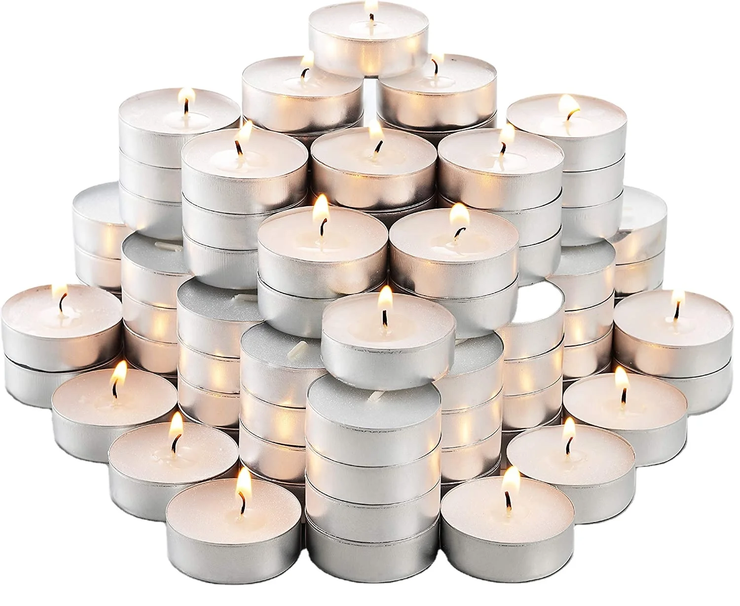 tea light candle paraffin wax smokeless white candle tealight