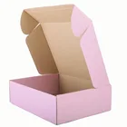 Paper Box 2021 Eco Friendly Recycle Pink Printed Packaging Paper Box For Gifts