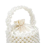 Bag Beadedbeaded Bucket Pearl Party Bag Pearl Clutch Bag Pearl Bag Handle
