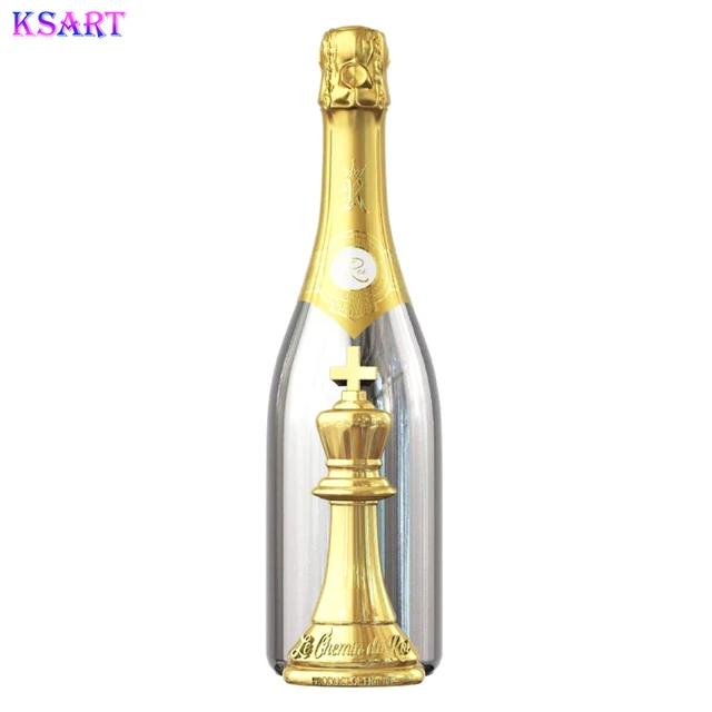 Champagne bottle bar wine props Christmas Halloween New Year atmosphere resin crafts decoration pieces