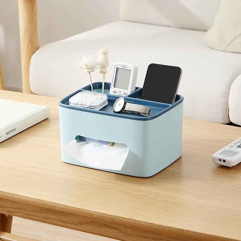 2023 Household Tissue Living Room Coffee Dining Table Plastic storage cabinet Napkin Paper Storage Box Tissue box