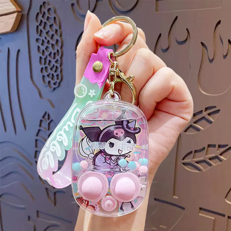 MB1 Decompression Game, Water Shooting Keychain, Cartoon Style Car Backpack Keychain Pendant Small Gift, Car Key Pendant
