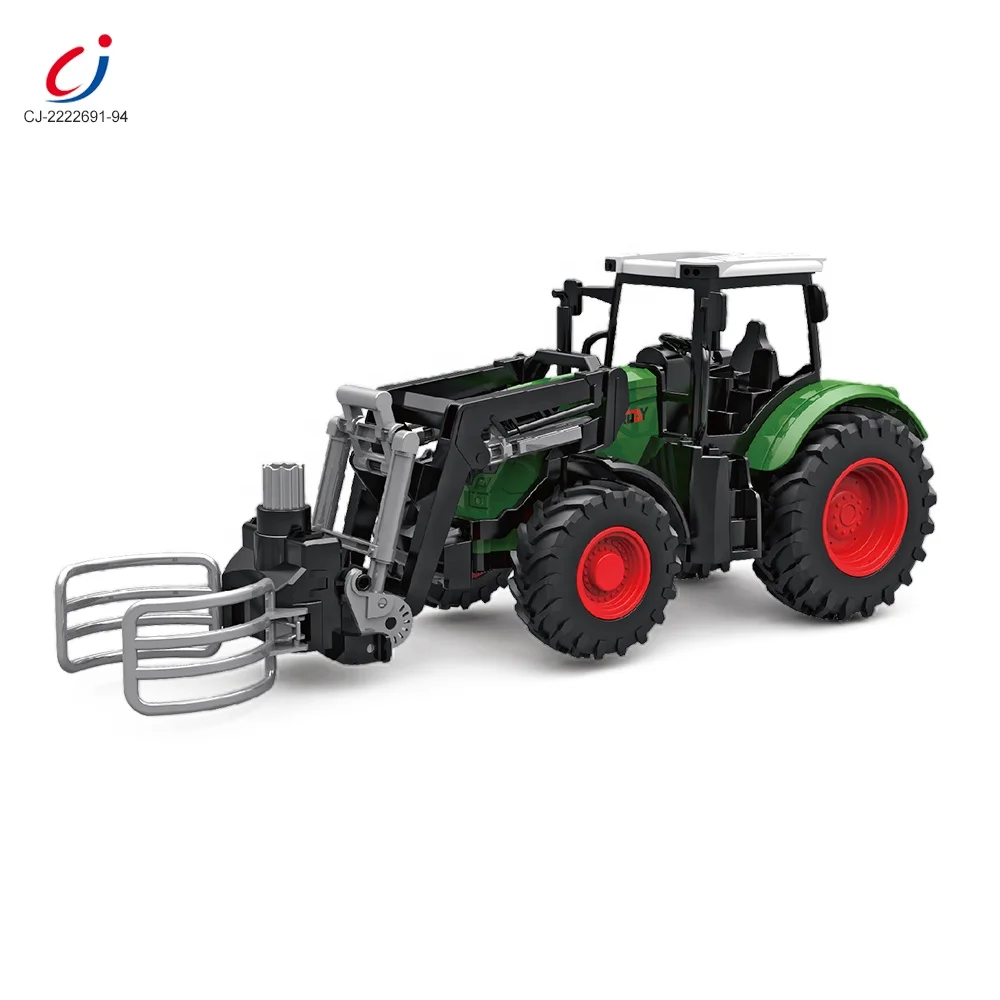 Chengji kids vehicle series farm toy tractor model four wheel farmer car toy slide friction car farmer truck