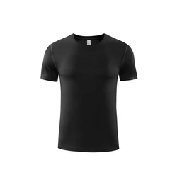 Wholesale Custom Printing Logo Classic Round Neck Polyester Tshirt Sports Quick Dry T Shirt