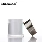 Chinese Factory 3gram 15g Easy Open Plastic Storage Frosted Jar 60 Gram 100ml Plastic Clear Can Jars Packaging