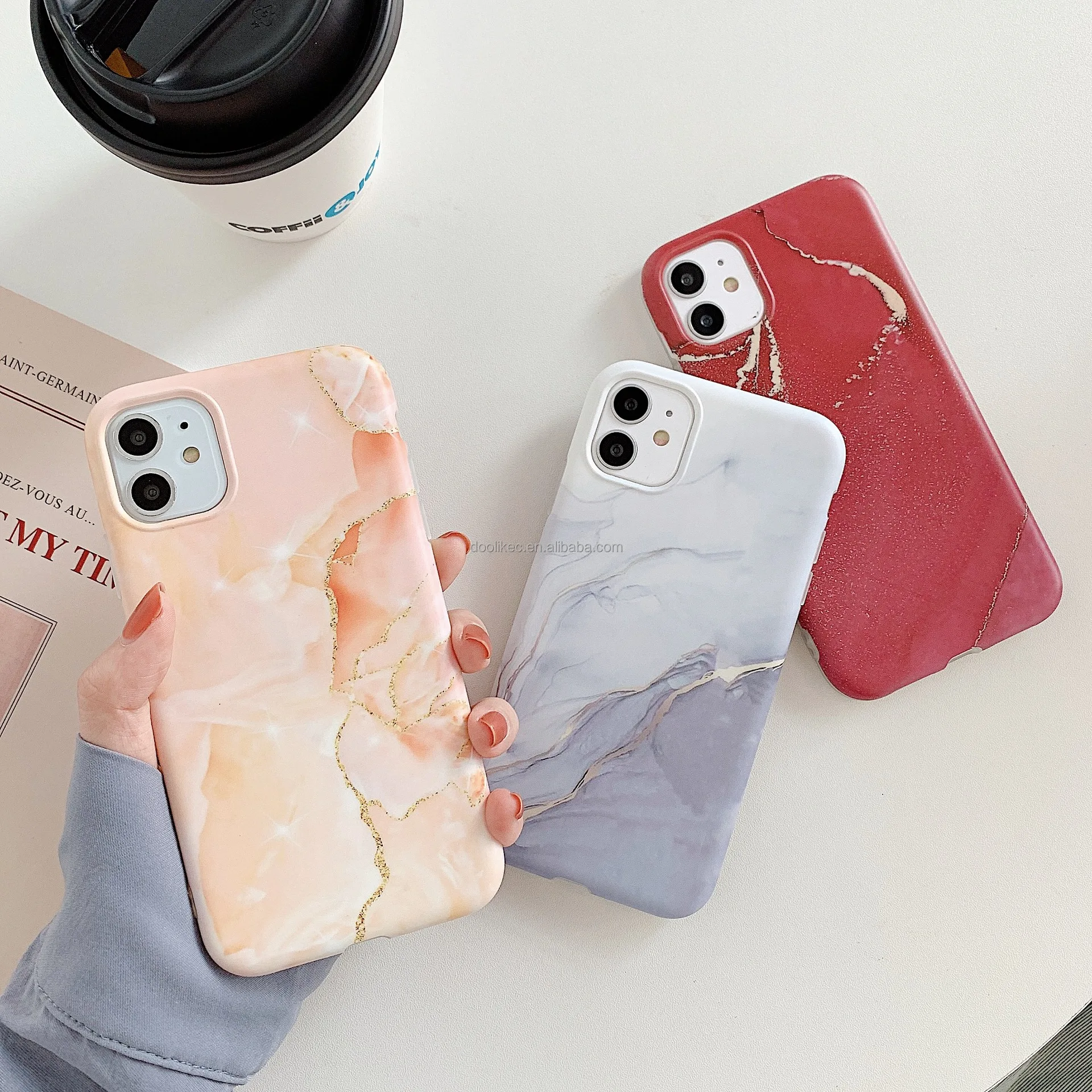 S21 Marble Casing Cell Phone Cases For Samsung Galaxy Note 8 9 10 S9 S10 S21 Plus Ultra Lite Case