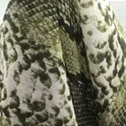 Fabric Ladies Shirt Snakeskin Disperse Printed Wrinkle Chiffon Fabric For Ladies Shirt