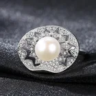 Pearl Ready To Ship New Arrive 925 Sterling Silver Rings Pink Pearl Ring Freshwater