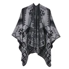 Cape Ladies Wholesale New Style Winter Pashmina Lady Blanket Poncho Scarf Jacquard Warm Thick Dual Shawl Cape For Ladies