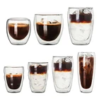 Coffee Hot Sale Daily Life Transparent Double Wall Glass Tea Coffee Cup Mug Beverage Tumbler