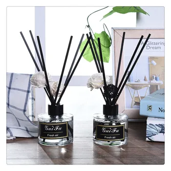 Most Popular Hot Sales Perfume Scent Glass Bottle 100ml Air Diffuser OEM Hotel or Home Fragrance Rattan Stick Reed Diffuser