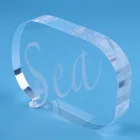Laser Engraving Custom Logo Acrylic Table Blank Trophy Awards