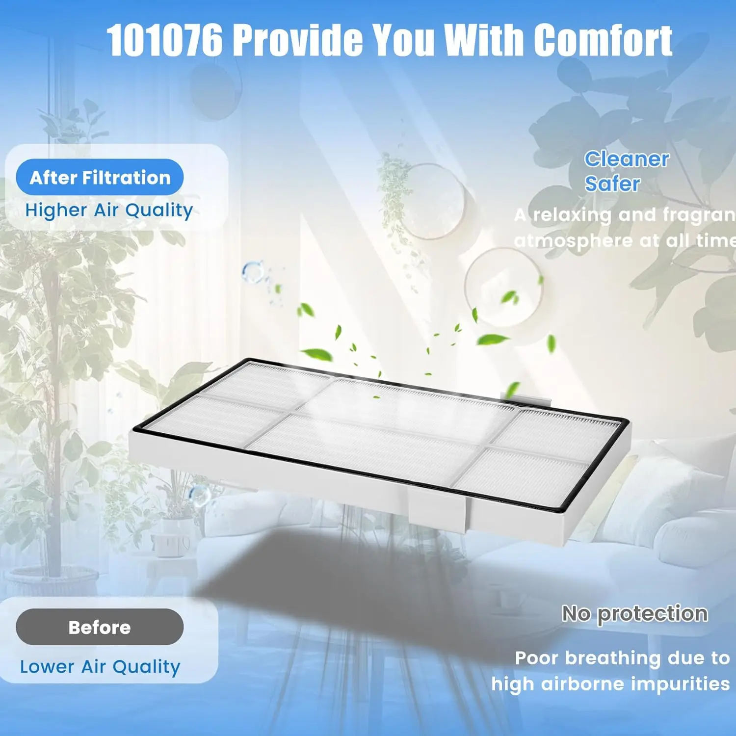 product walson hepa air purifiers filter pre filters h13 true hepa activated carbon replacement filter compatible with amway 101076ch-7