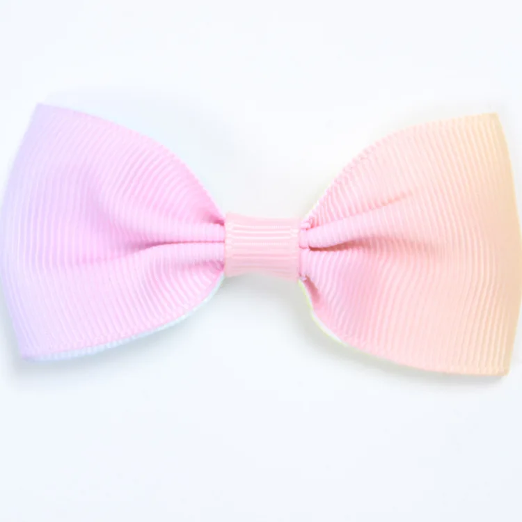 Hot Sale  Girls Ribbon Solid Color Bowknot Hairpins Handmade Bows Hair Clips hairpins OEM ODM