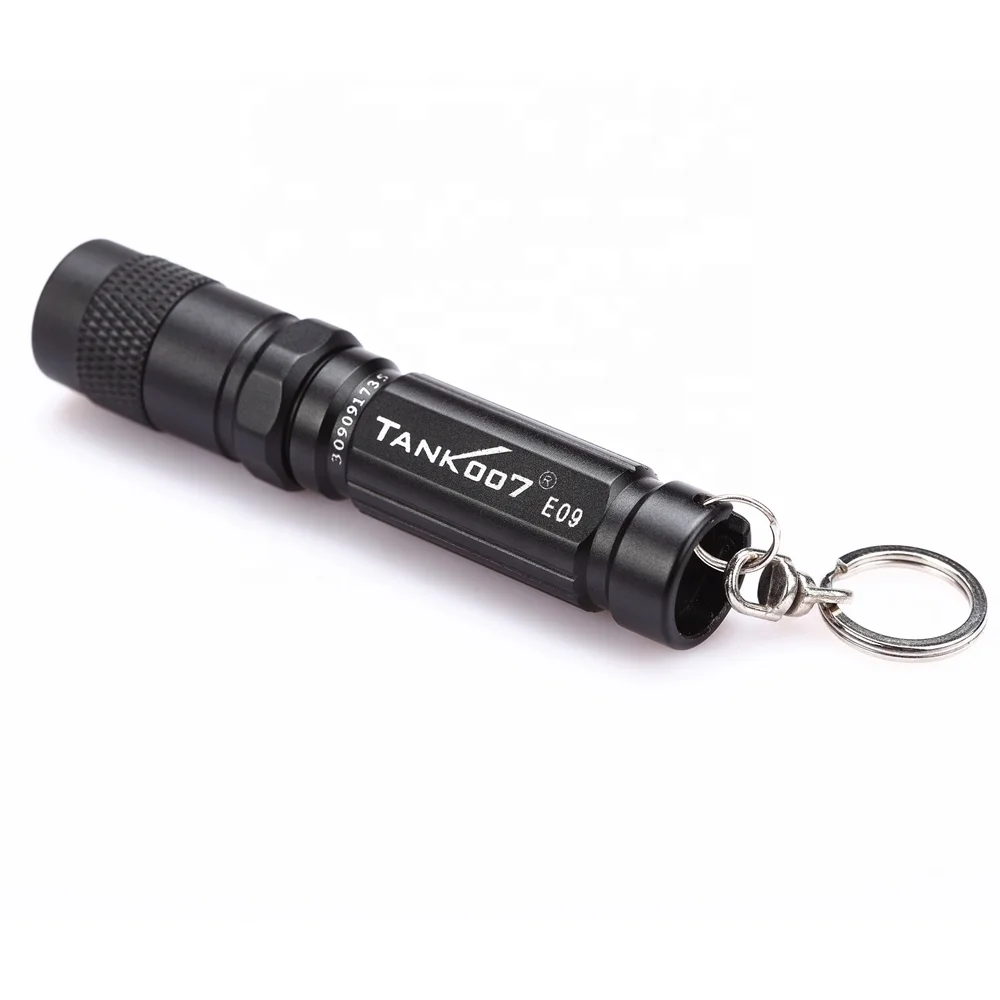 Mini KeyChain TANK007 E09 120LM 3-Mode R3 Cree LED flashlight 