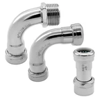 Fitting Push Fit Fitting 316L Stainless Steel Push Fit Connector Npt Fitting Female Standard Elbows 90 Degrees