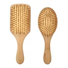 Natural bamboo hair brush with air bag massage