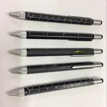Multi Functional Tool Tech Ballpoint Pen Spirit Level Screwdriver Ballpoint Pen Stylo Promotional Pens