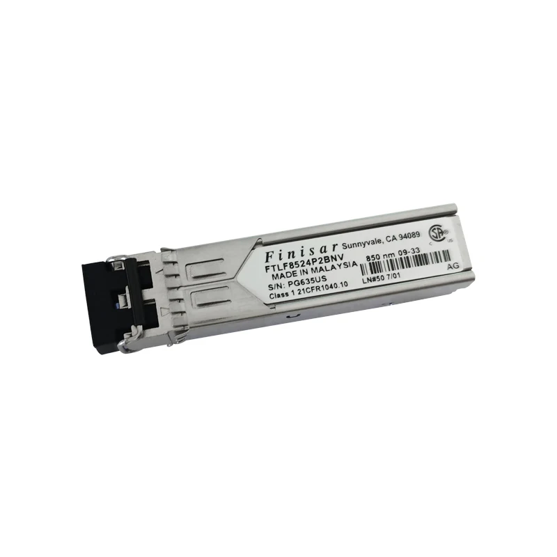 Finisar FTLF8524P3BNL 4GB/s SFP Transceiver with 860nm Optical Wavelength and 3.7GB/s Data Rate
