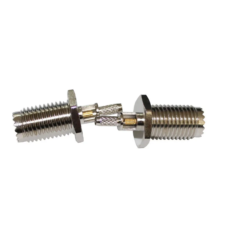 Mini UHF-C-KY1.5 RF Connector Window Type All Copper Mini UHF Female Connector for RG316 RG174 Cable manufacture