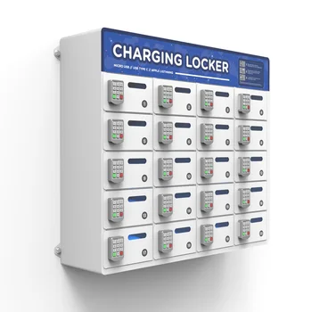 Best seller Classic 20 Bay Keypad Charging Locker for smart phone Mobile charging station for educational institution office