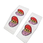 Garment Garment Label Custom Brand Name Logo Sewing Garment Tag Center Fold High Density Woven Label For Clothes