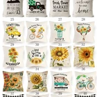 Linen Pillow Pillow Covers Premium Linen Floral Farmhouse Buffalo Plaid Spring Summer Pillow Cover